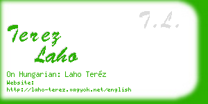 terez laho business card